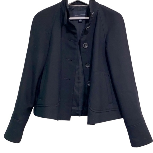Banana Republic black jacket size xsmall wool blend - Picture 2 of 7